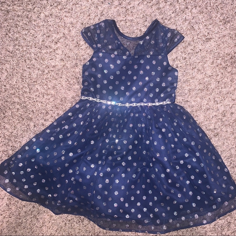 Silver & Blue Dress